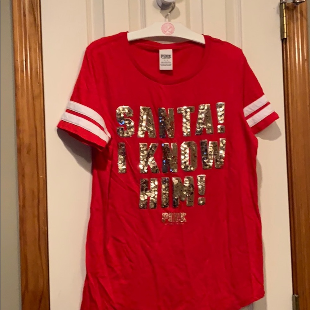 Christmas PINK Short Sleeved Shirt